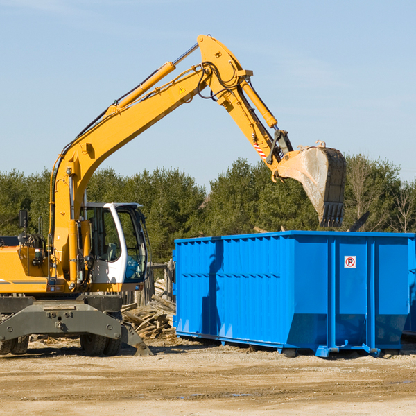 can i choose the location where the residential dumpster will be placed in Finger Tennessee